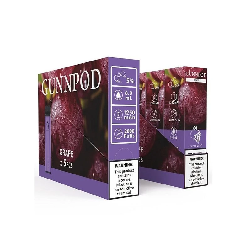 Gunnpod 2000 Puffs Tek Kullanımlık Vape