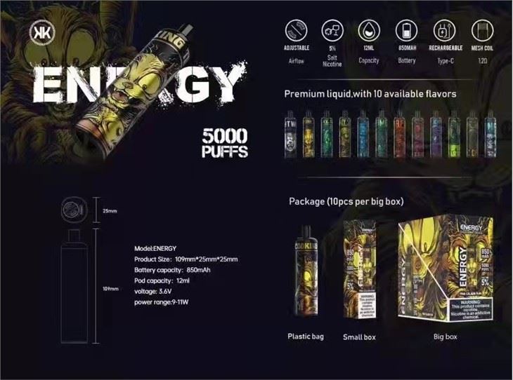 KK Energy Vape Tek Kullanımlık