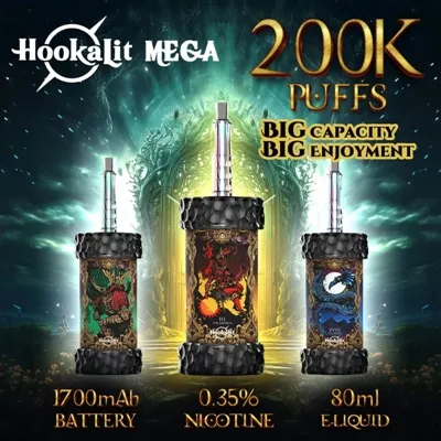 OLIT Hookalit Mega 200000: Ultra-Büyük-Kapasiteli E-Sigara İçme İçin Yoğun Deneyim Çağı
