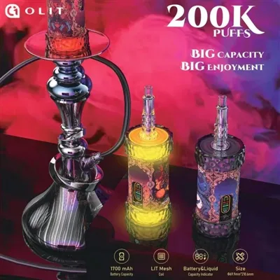 OLIT Hookalit Mega 200K: Ultra-Büyük Kapasiteli Elektronik Nargileler İçin Kararlı Bir Çıkış Sistemi