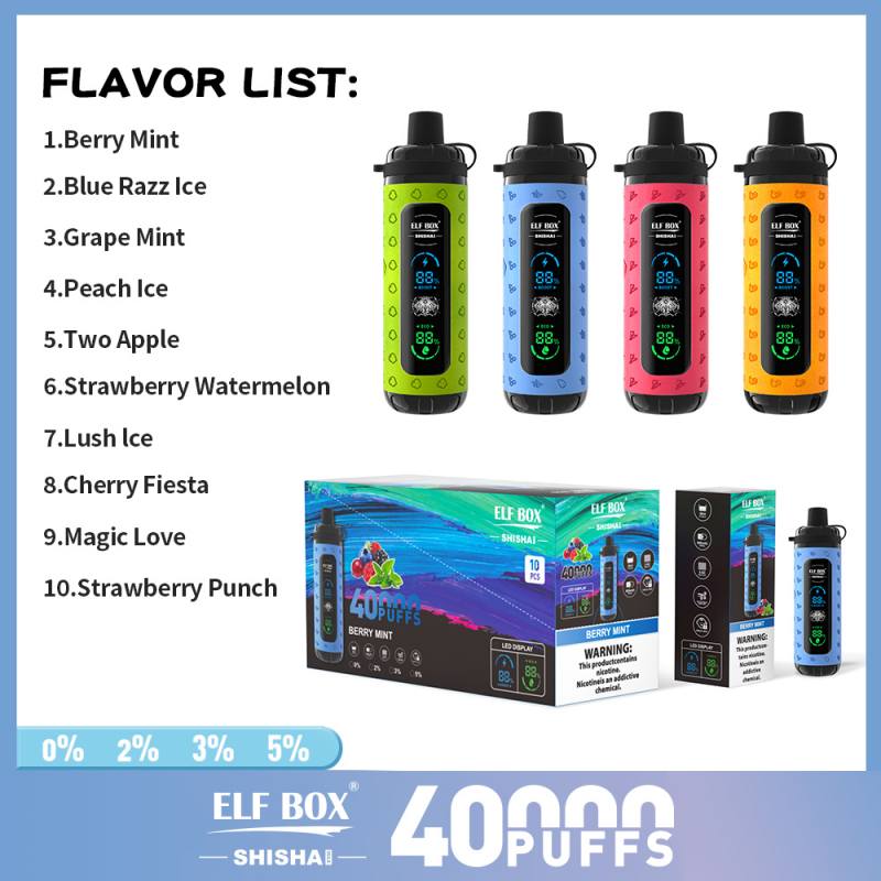 ELF BOX SHISHA MAX 40000 19 ELF BOX SHISHA MAX 40000 19