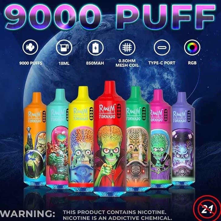 Randm Tornado 9000 Puffs Tek Kullanımlık Vape