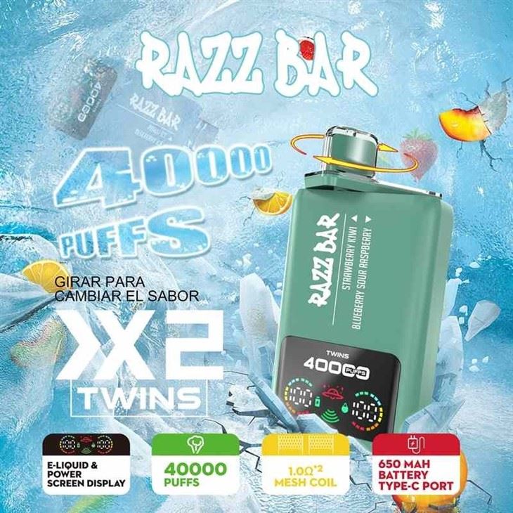 RAZZ BAR 40K Dual Flavor high quality