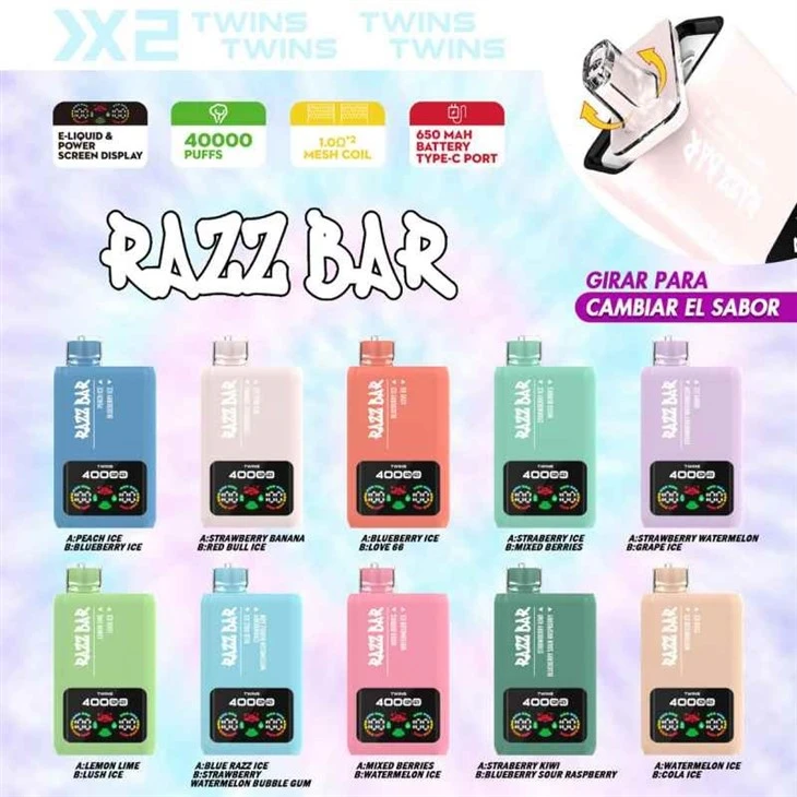 RAZZ BAR 40K Dual Flavor best