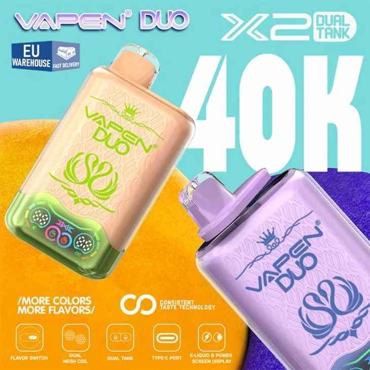 Vapen Duo 40000 Puffs Çift Tatlar