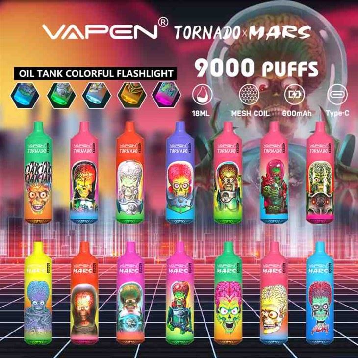 VAPEN TORNADO MARS 9000 PUFLAR