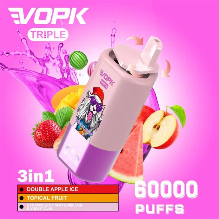 1 60000 Puffs üç lezzeti Vopk Triple 3